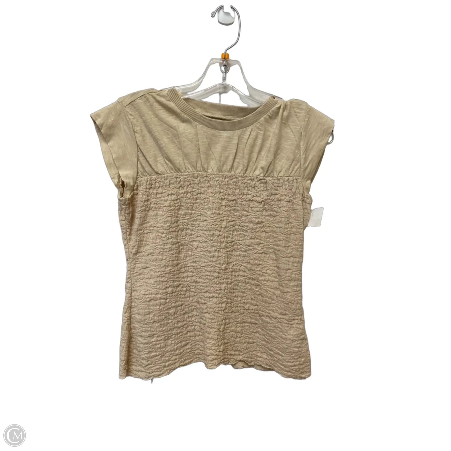 Top Short Sleeve By Maeve In Tan, Size: Xs