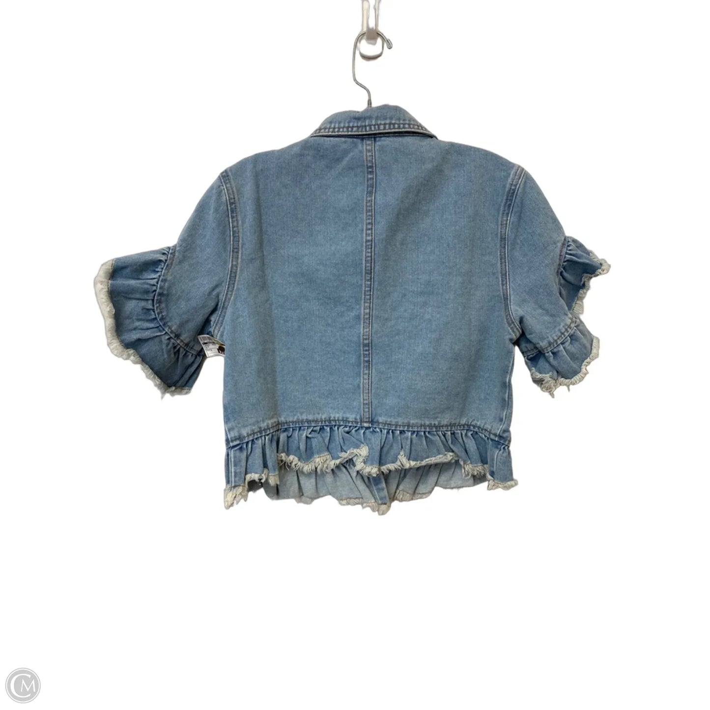 Jacket Denim By Clothes Mentor In Blue, Size: S