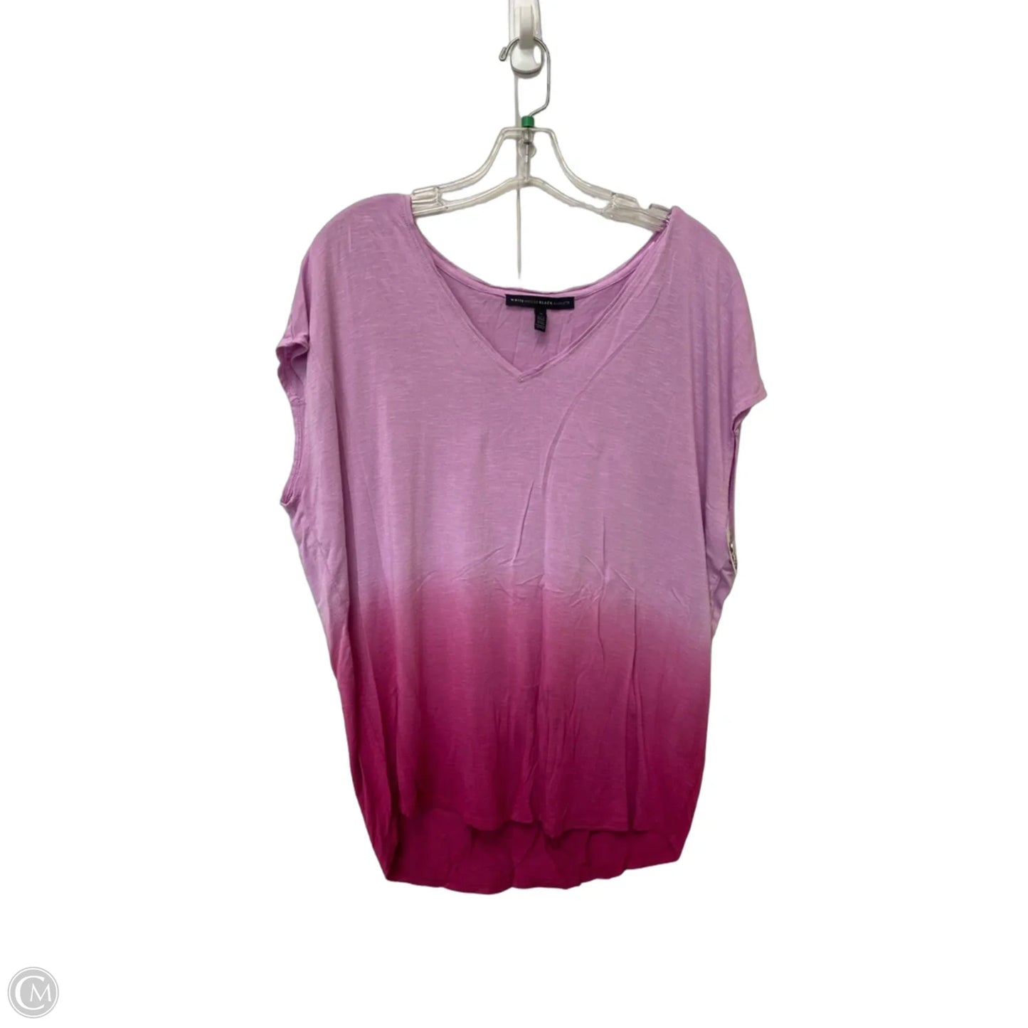 Top Short Sleeve By White House Black Market In Purple, Size: M