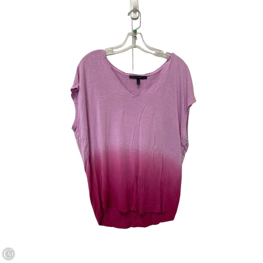 Top Short Sleeve By White House Black Market In Purple, Size: M