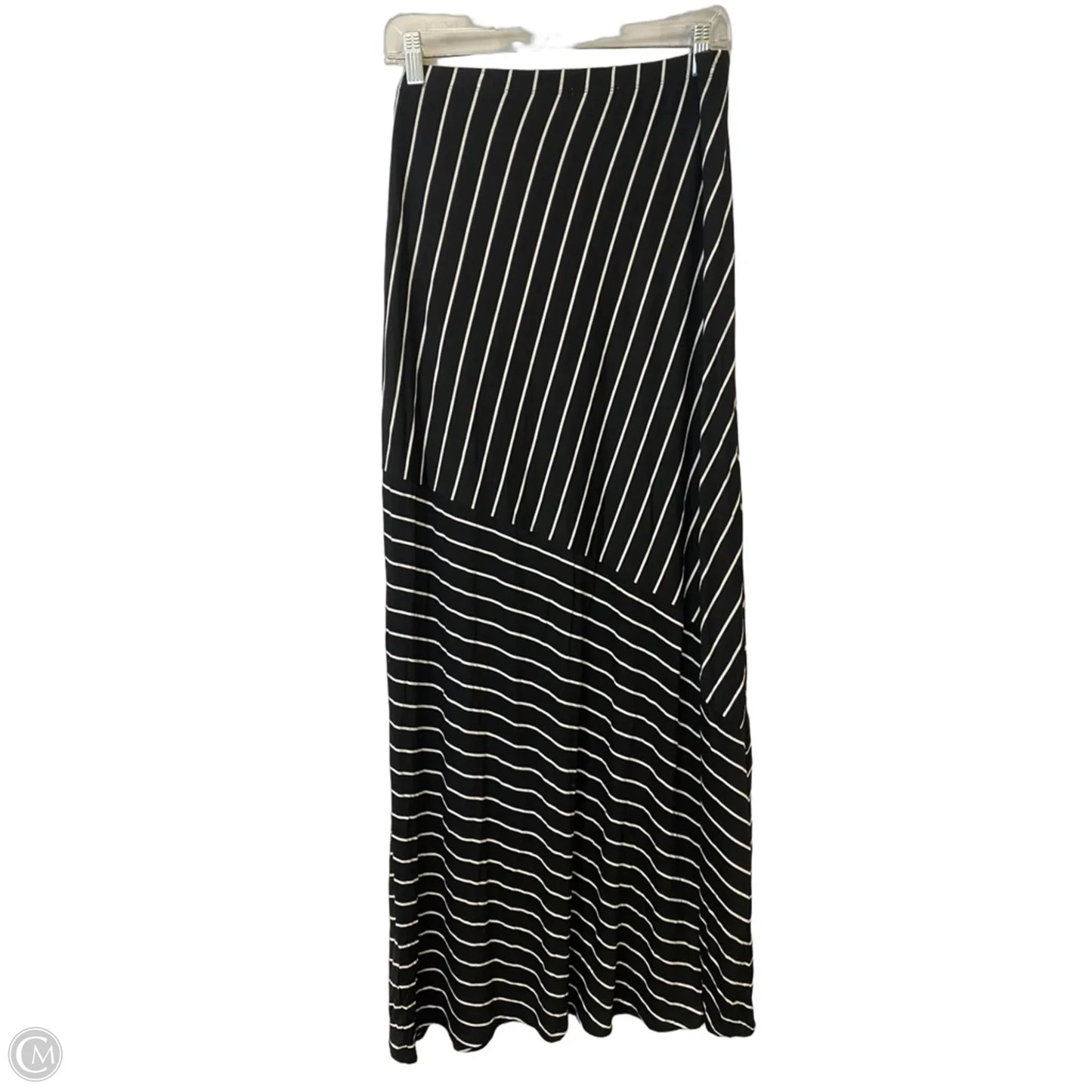 Skirt Maxi By Matty M In Black & White, Size: Xl