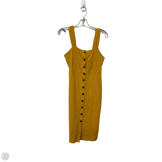 Dress Party Midi By Madewell In Yellow, Size: Xs