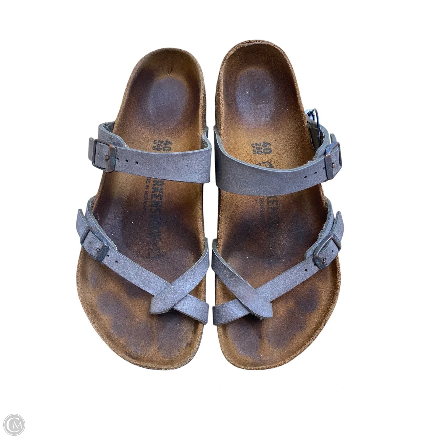 Sandals Flip Flops By Birkenstock In Brown, Size: 9