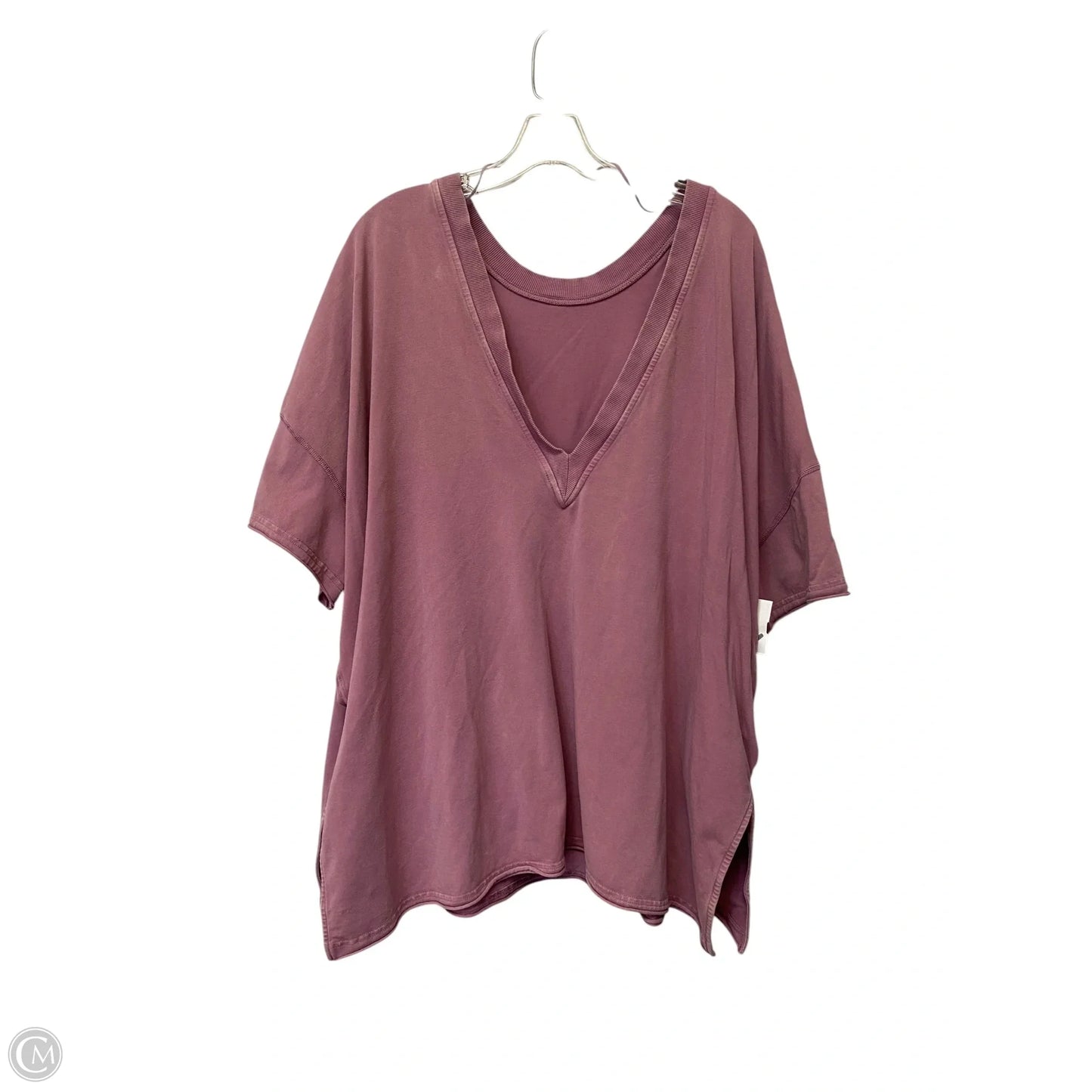 Top 2pc Short Sleeve By Free People In Purple, Size: M