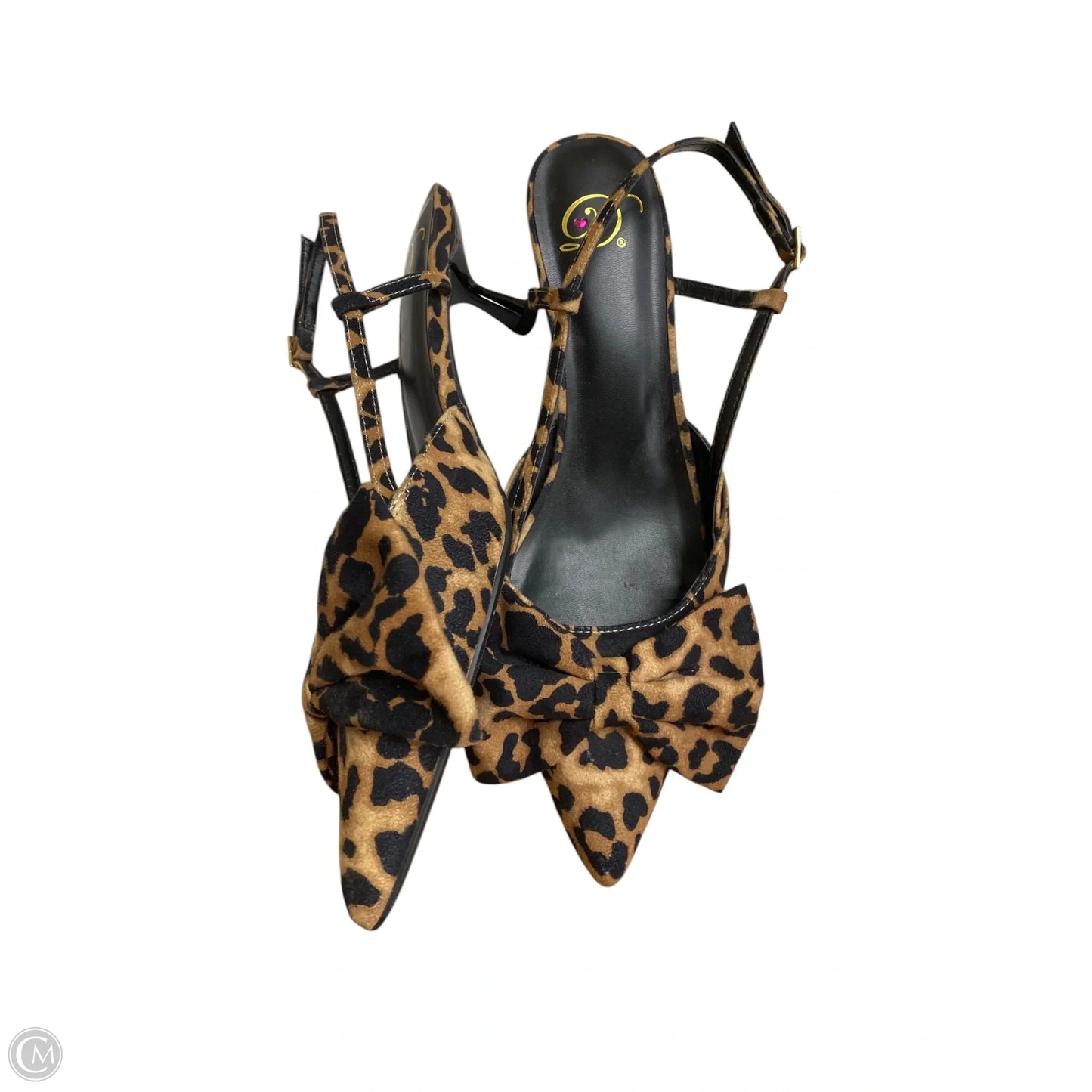 Shoes Heels Kitten By Clothes Mentor In Animal Print, Size: 9