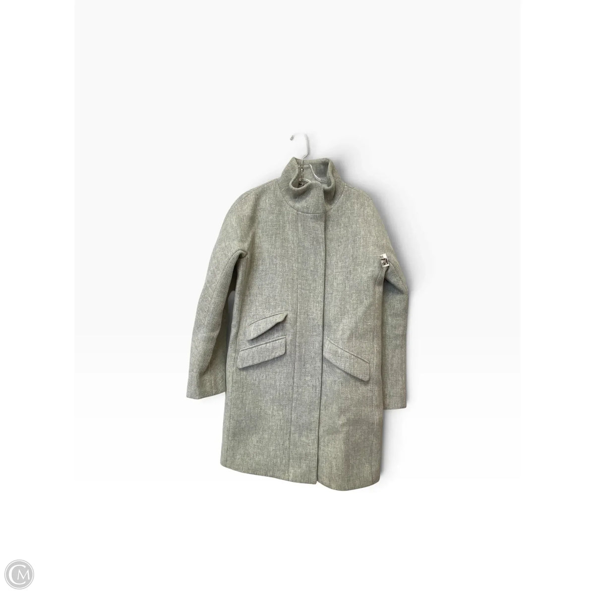 Coat Wool By J. Crew In Grey, Size: 2