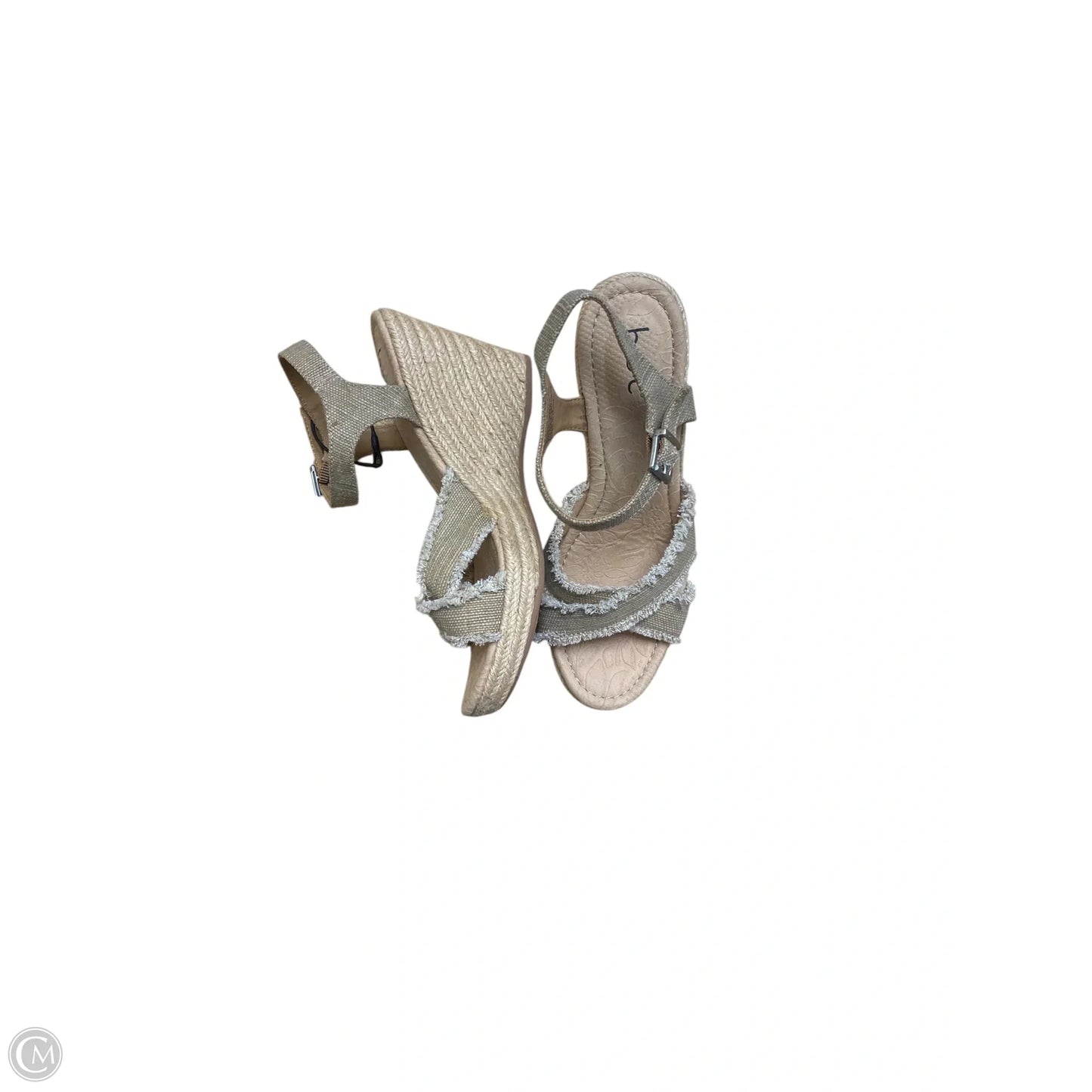 Shoes Heels Wedge By Boc In Beige, Size: 7.5