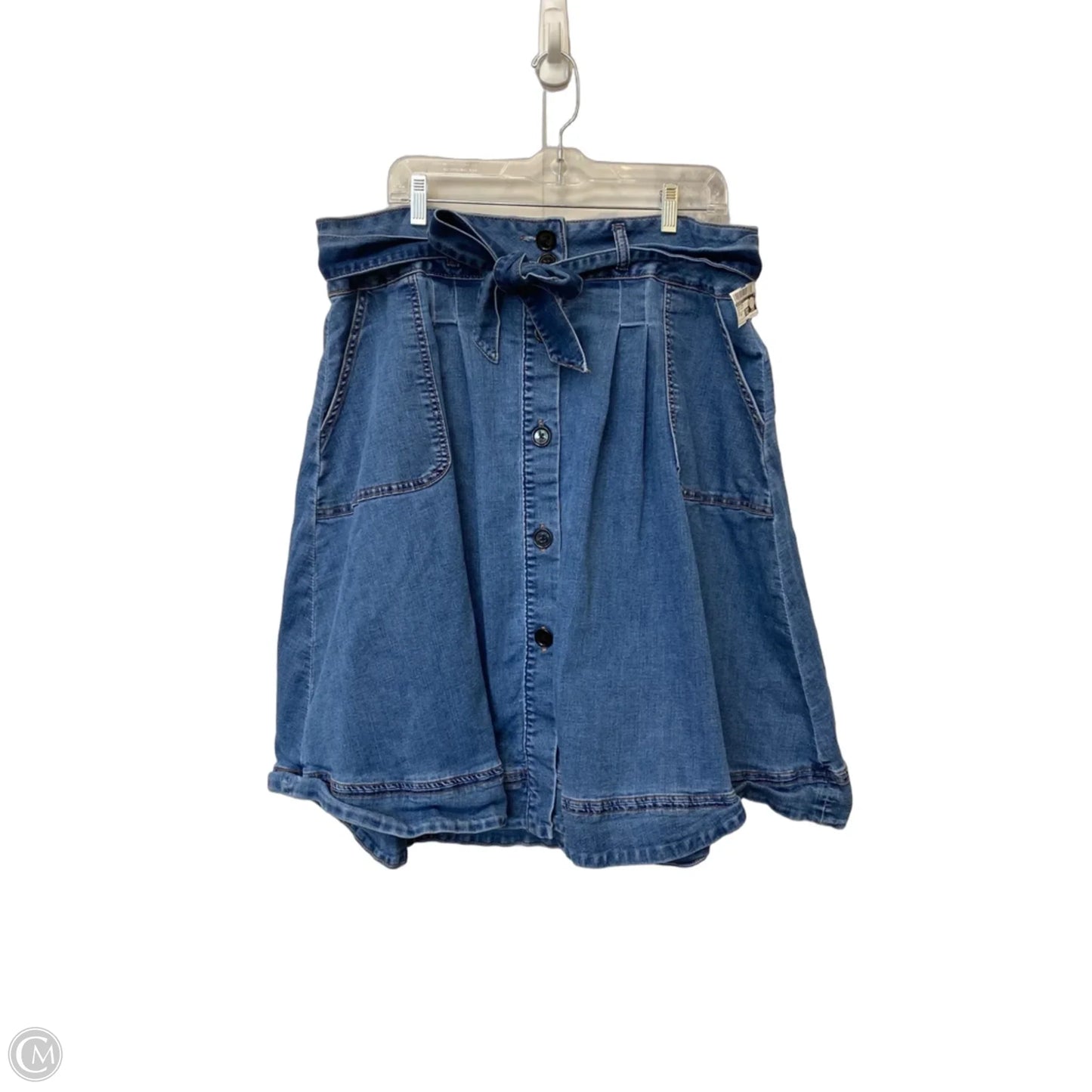 Skirt Midi By Eloquii In Blue Denim, Size: 18