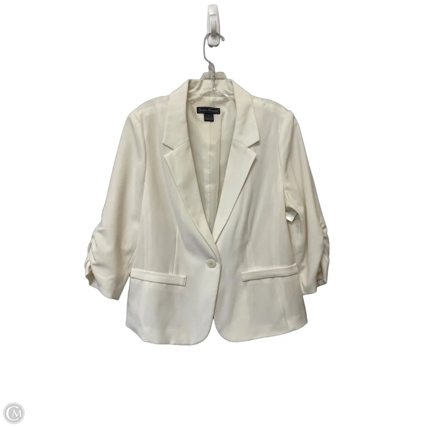 Blazer By Jessica Howard In White, Size: 14