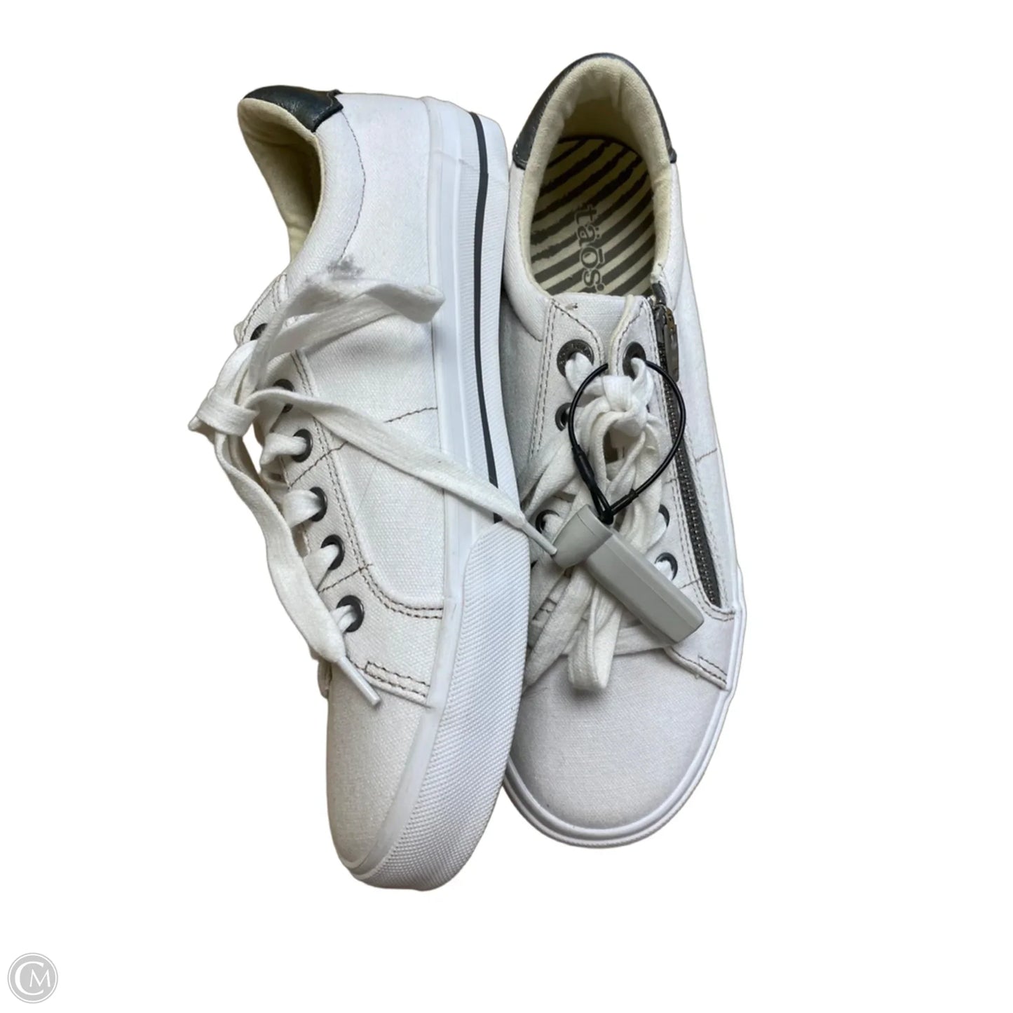 Shoes Sneakers By Taos In White, Size: 8.5