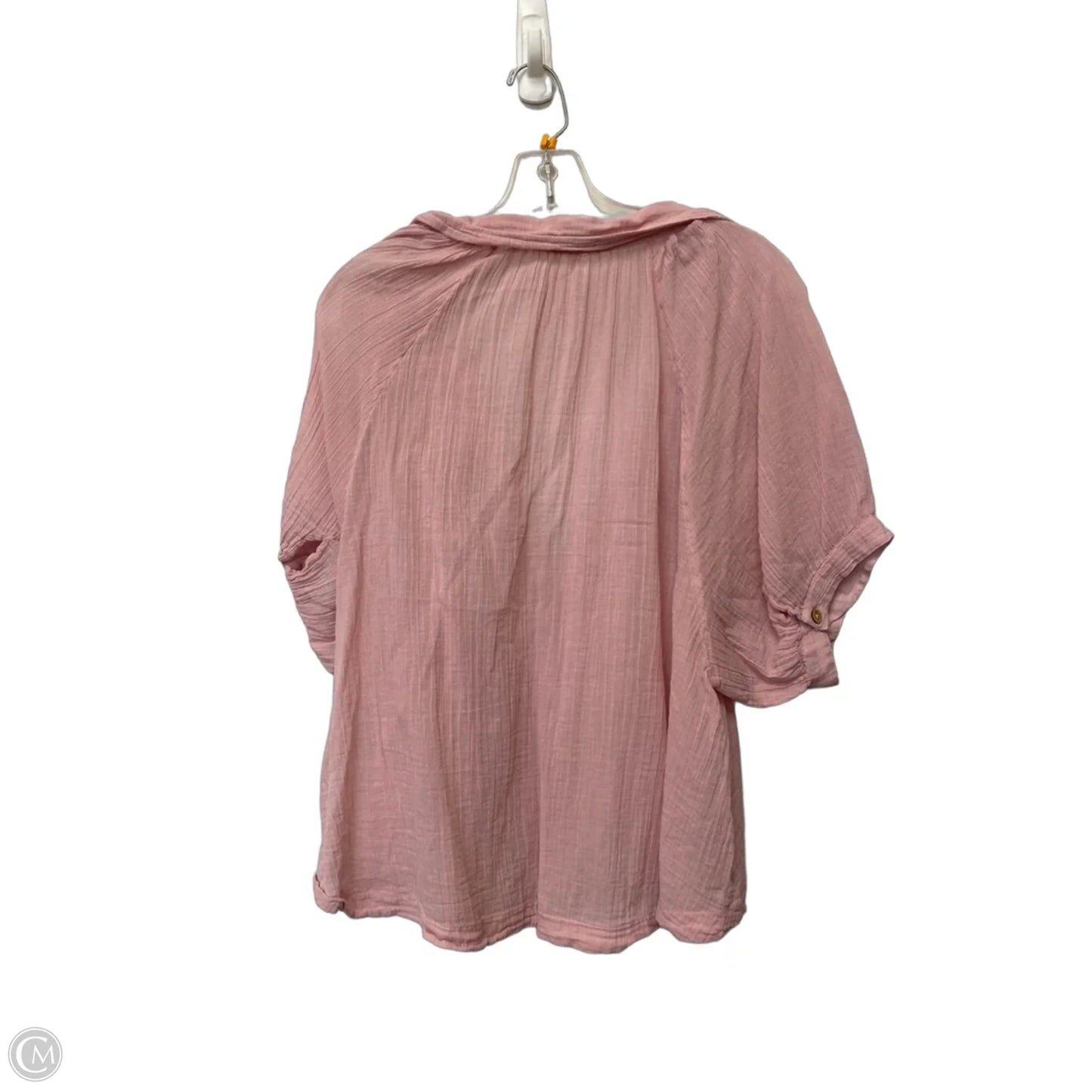 Top Short Sleeve By Free People In Pink, Size: M
