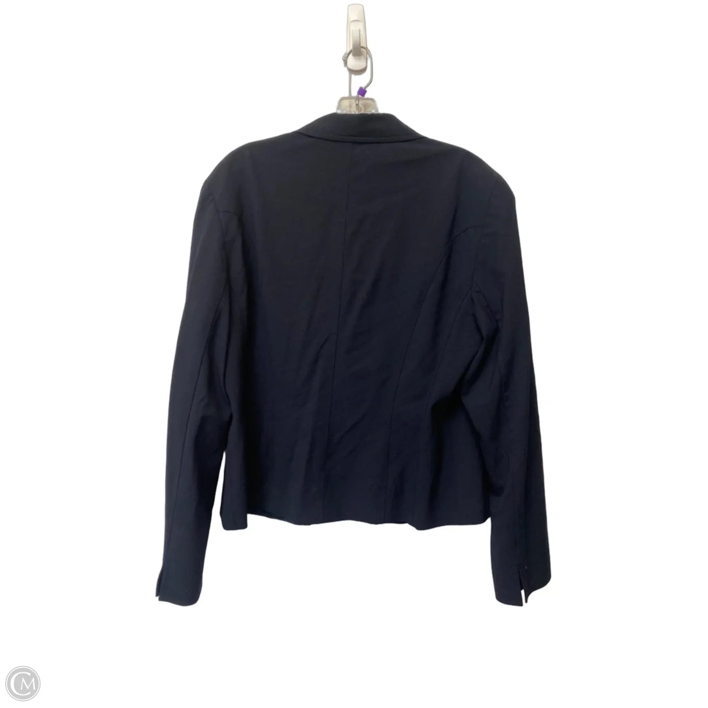 Blazer Designer By Lafayette 148 In Navy, Size: Xl