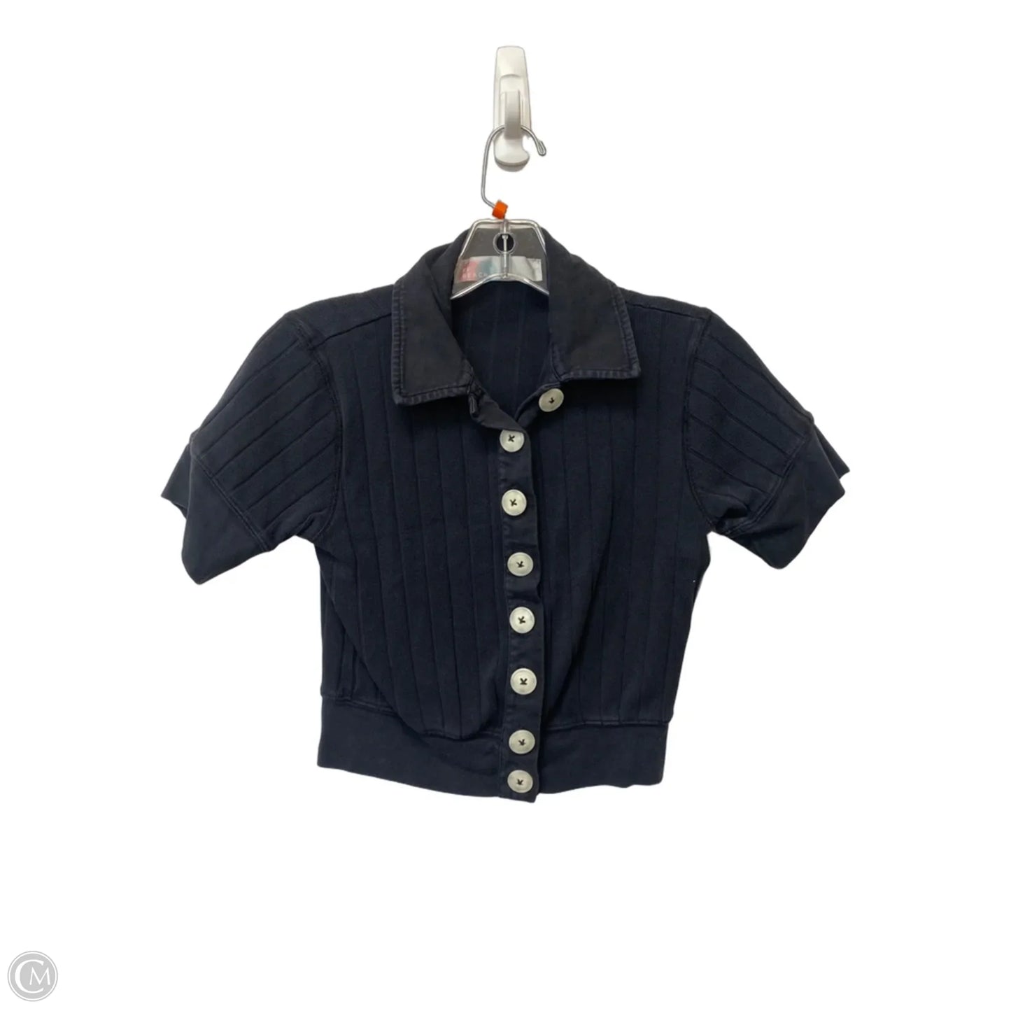 Top Short Sleeve By Free People In Black, Size: Xs