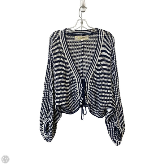 Sweater Cardigan By Jens Pirate Booty In Blue & White, Size: S
