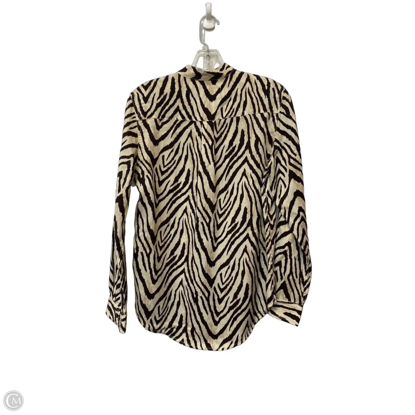 Top Long Sleeve By Current/elliott In Animal Print, Size: 8
