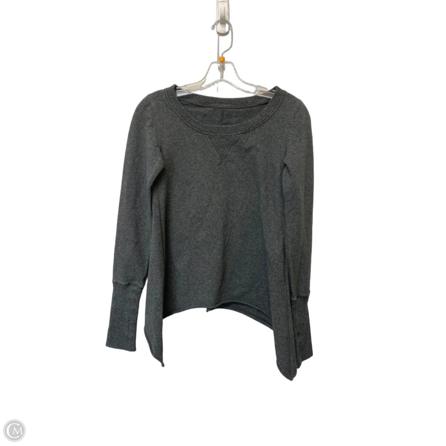 Athletic Sweatshirt Crewneck By Lululemon In Grey, Size: 6