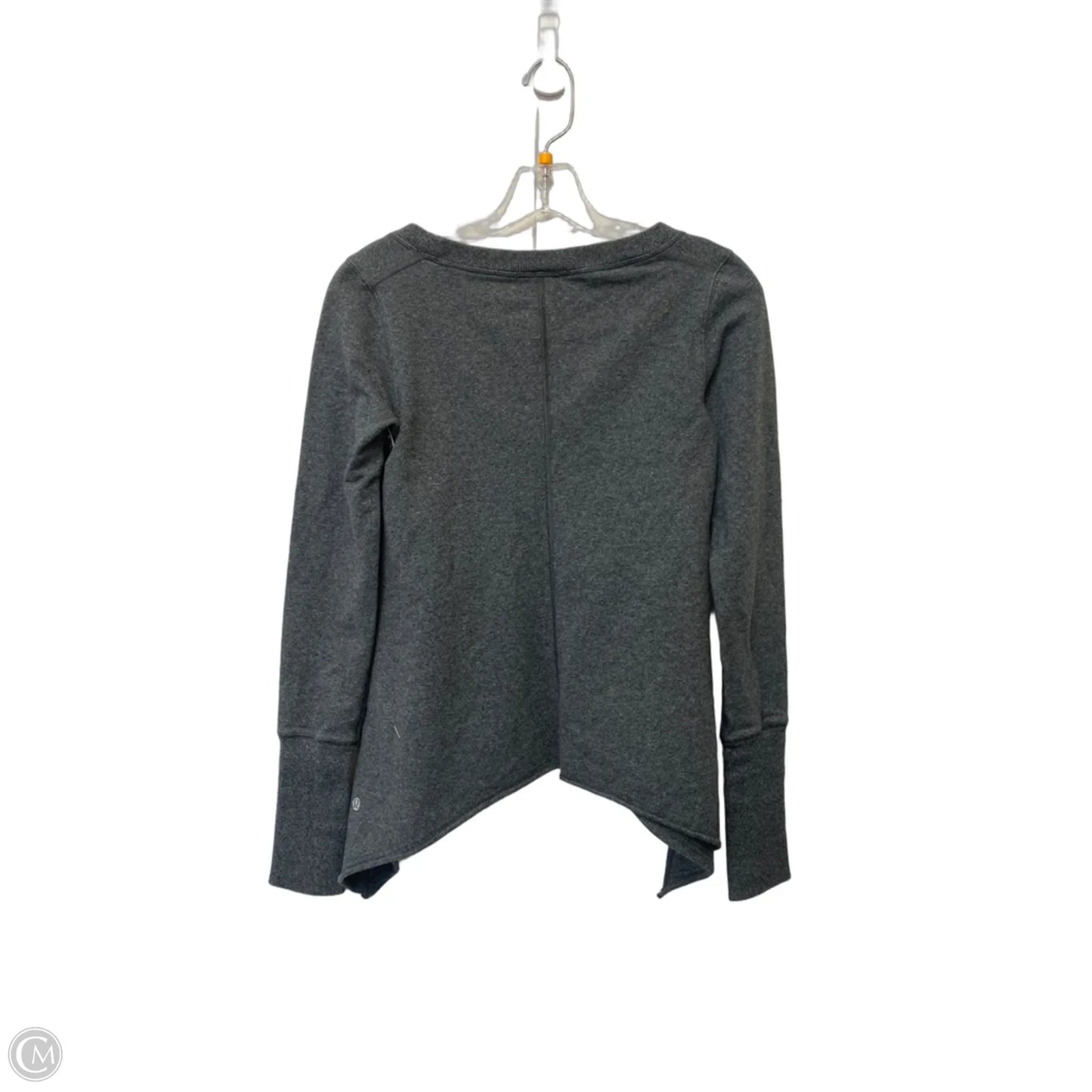 Athletic Sweatshirt Crewneck By Lululemon In Grey, Size: 6