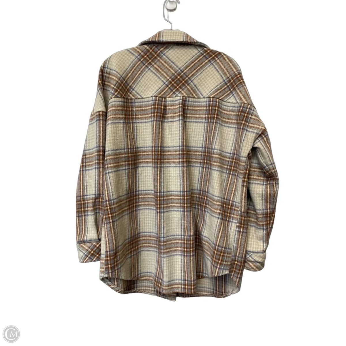 Jacket Shirt By Altard State In Plaid Pattern, Size: L
