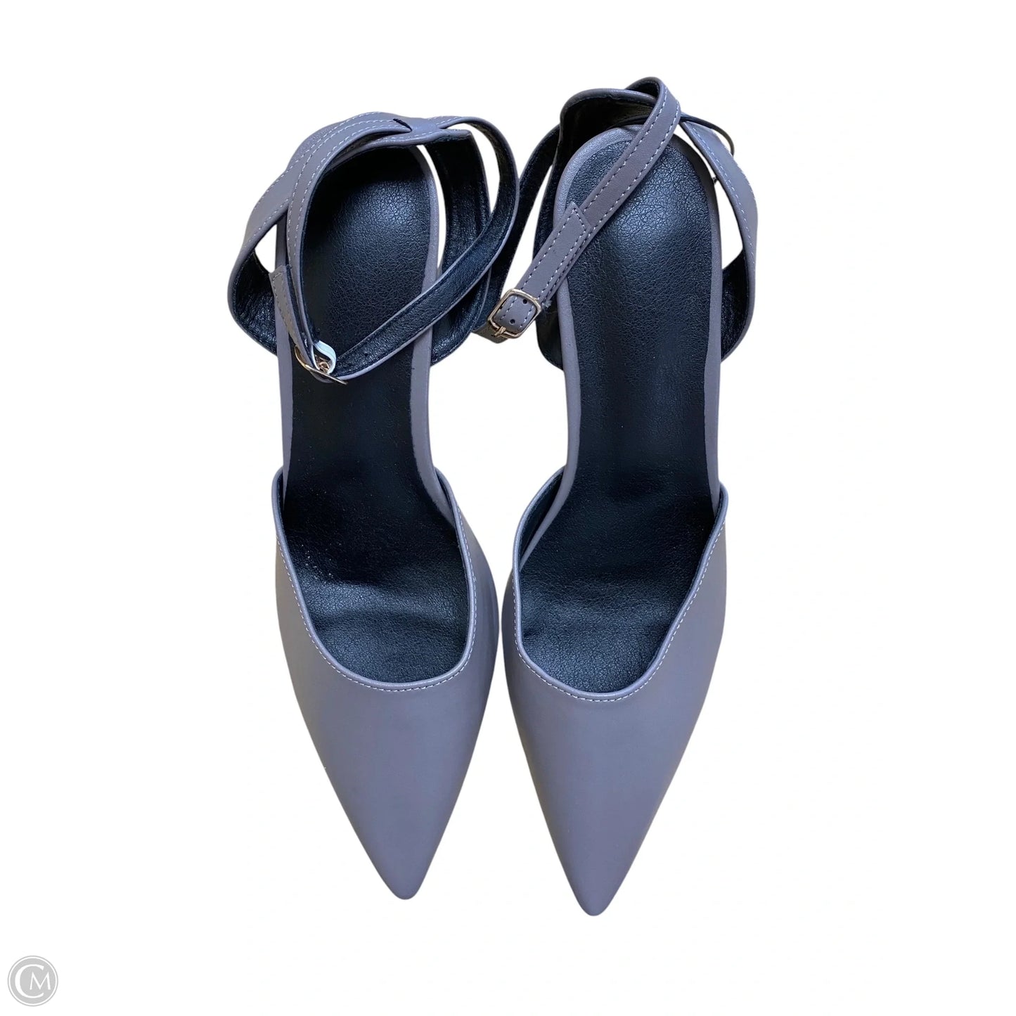 Shoes Heels Kitten By Clothes Mentor In Grey, Size: 11