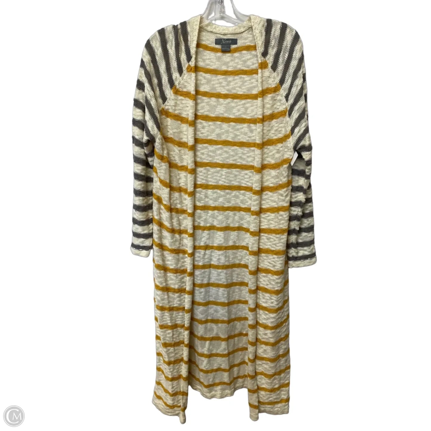 Cardigan By Natural Reflections In Striped Pattern, Size: Xl