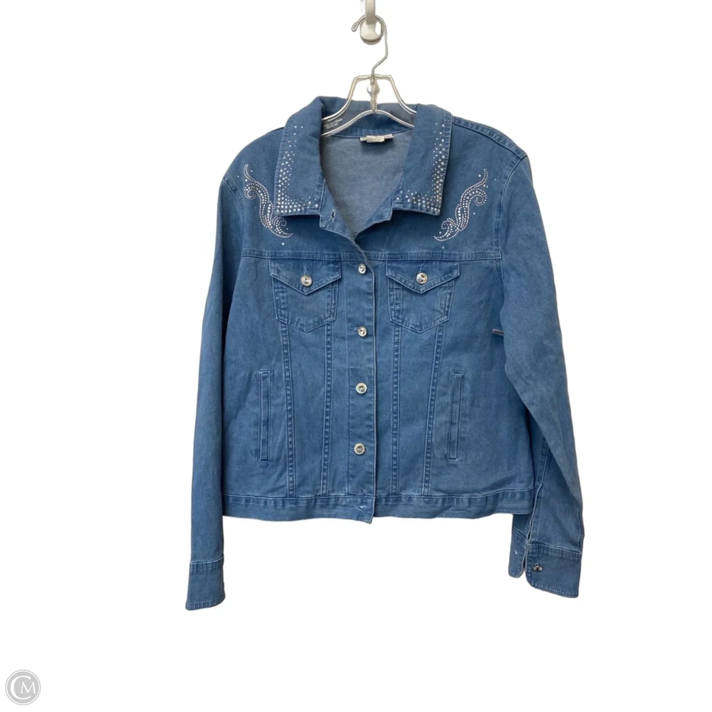 Jacket Denim By Cme In Blue, Size: L