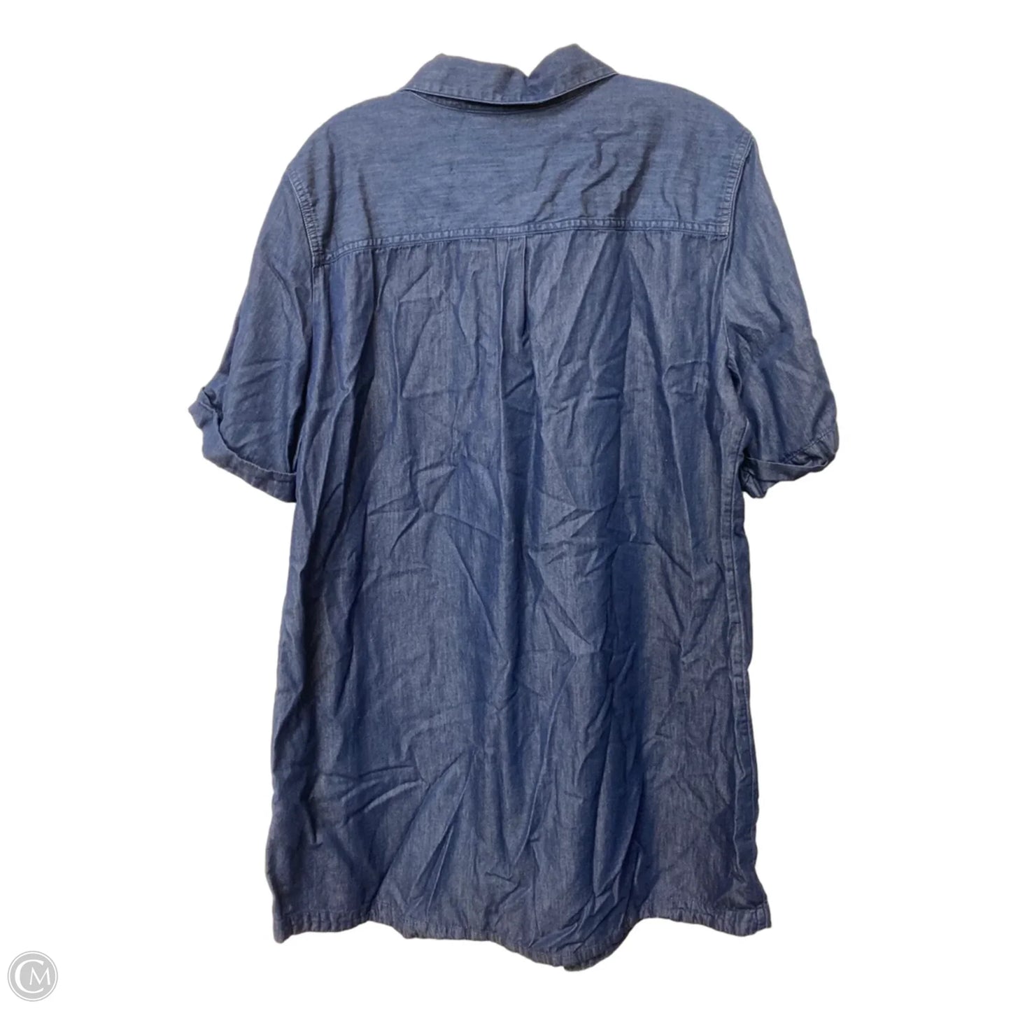 Dress Casual Midi By Karen Scott In Blue Denim, Size: Xxl