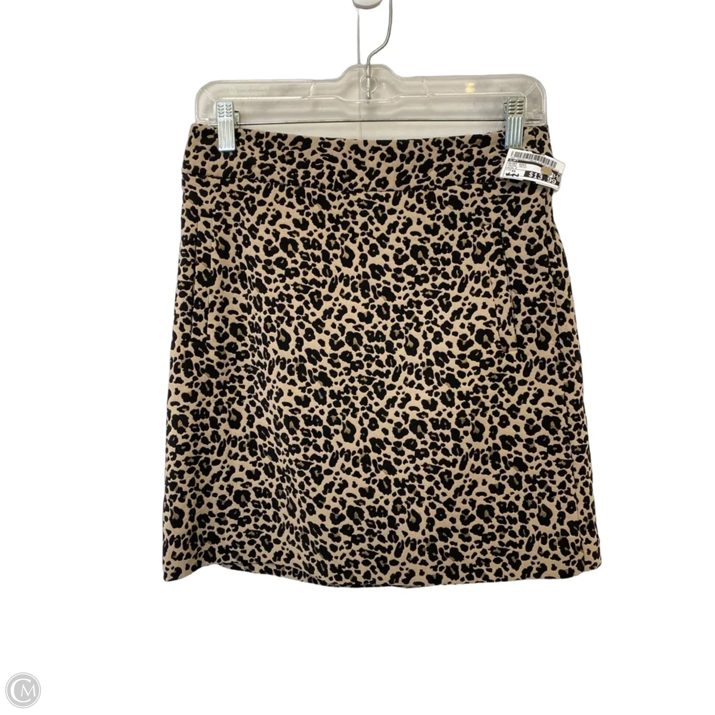 Skirt Midi By Loft In Animal Print, Size: Xs
