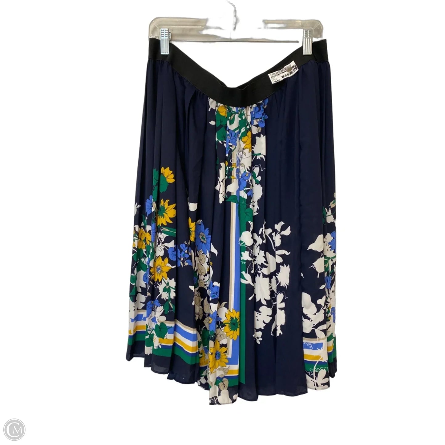 Skirt Midi By Charter Club In Navy, Size: Xl