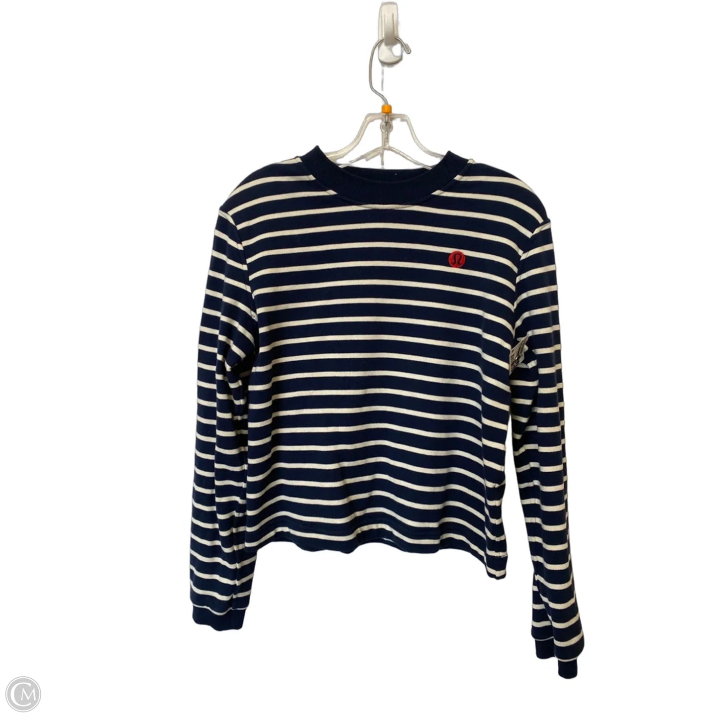 Sweatshirt Crewneck By Lululemon In Striped Pattern, Size: S