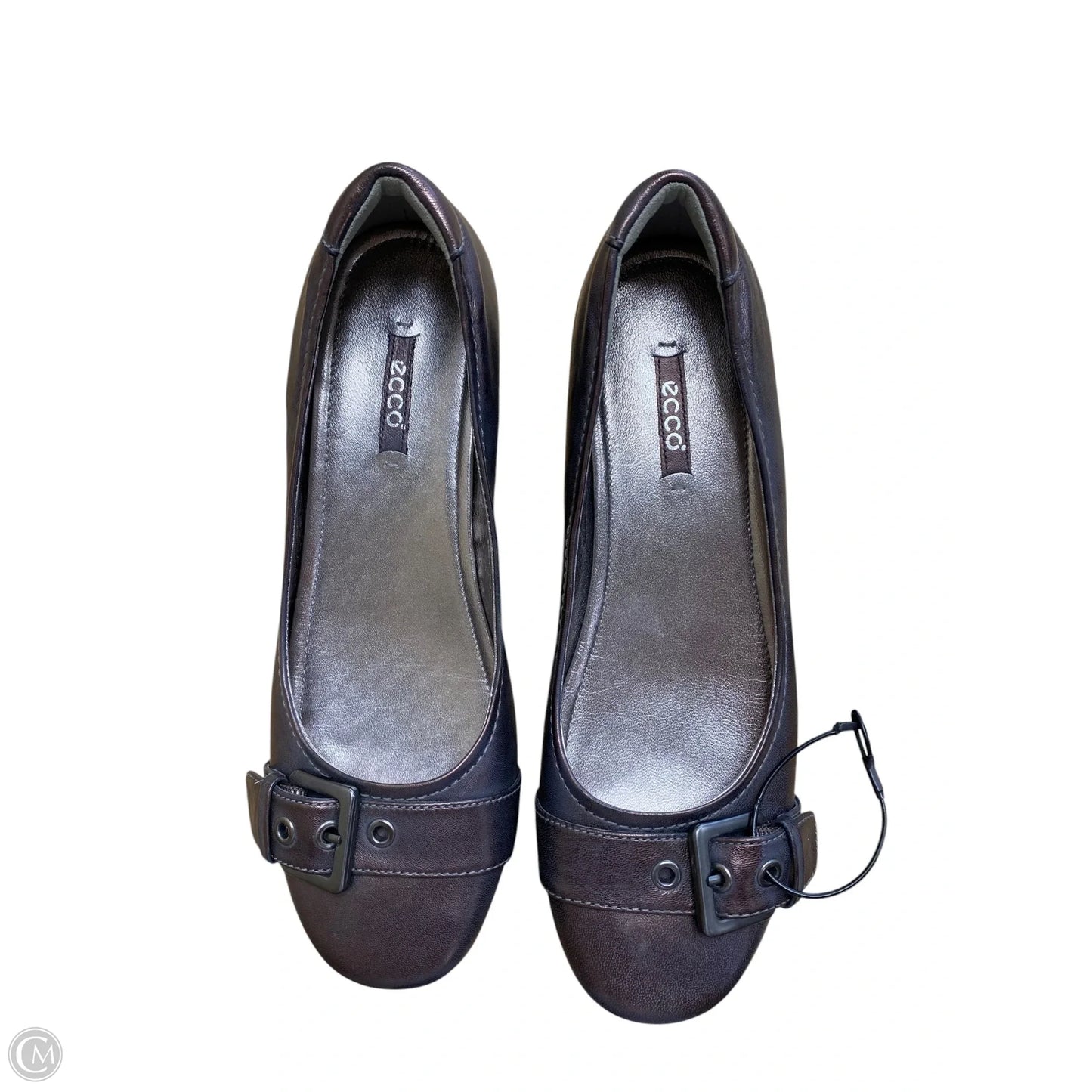 Shoes Flats By Ecco In Grey, Size: 8