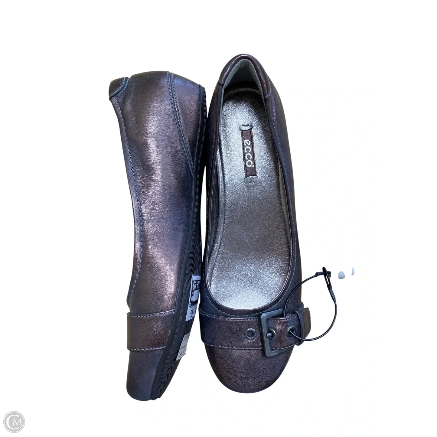 Shoes Flats By Ecco In Grey, Size: 8
