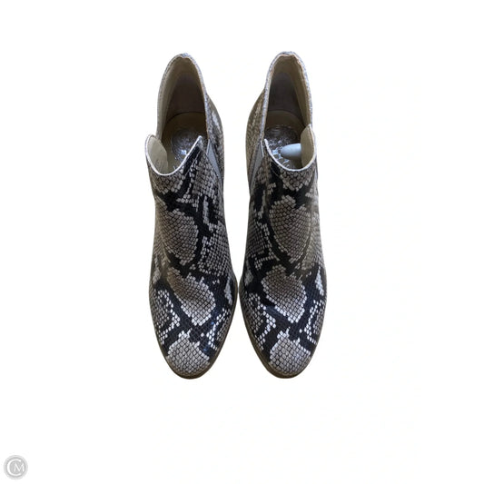 Boots Ankle Heels By Vince Camuto In Animal Print, Size: 6.5