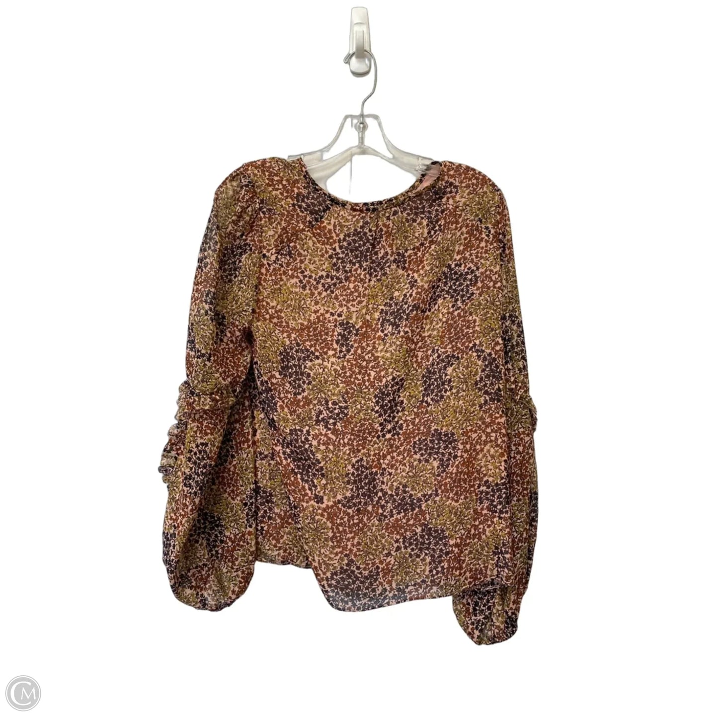 Top Long Sleeve By Joie In Floral Print, Size: M