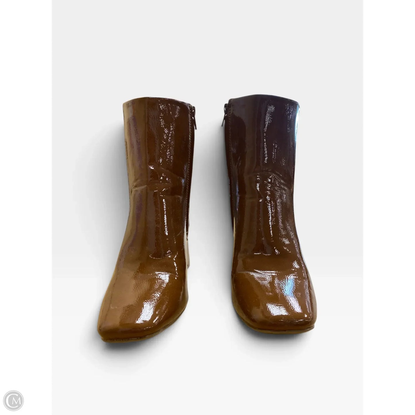 Boots Ankle Heels By Sugar In Brown, Size: 8