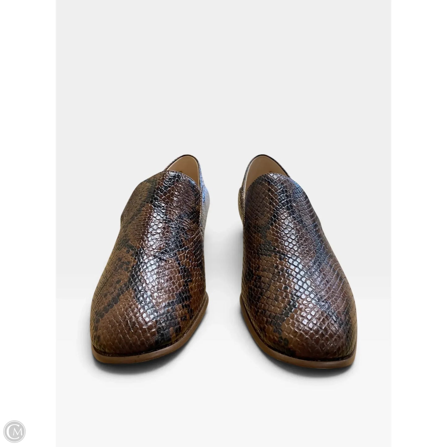 Shoes Flats By Clarks In Brown, Size: 10