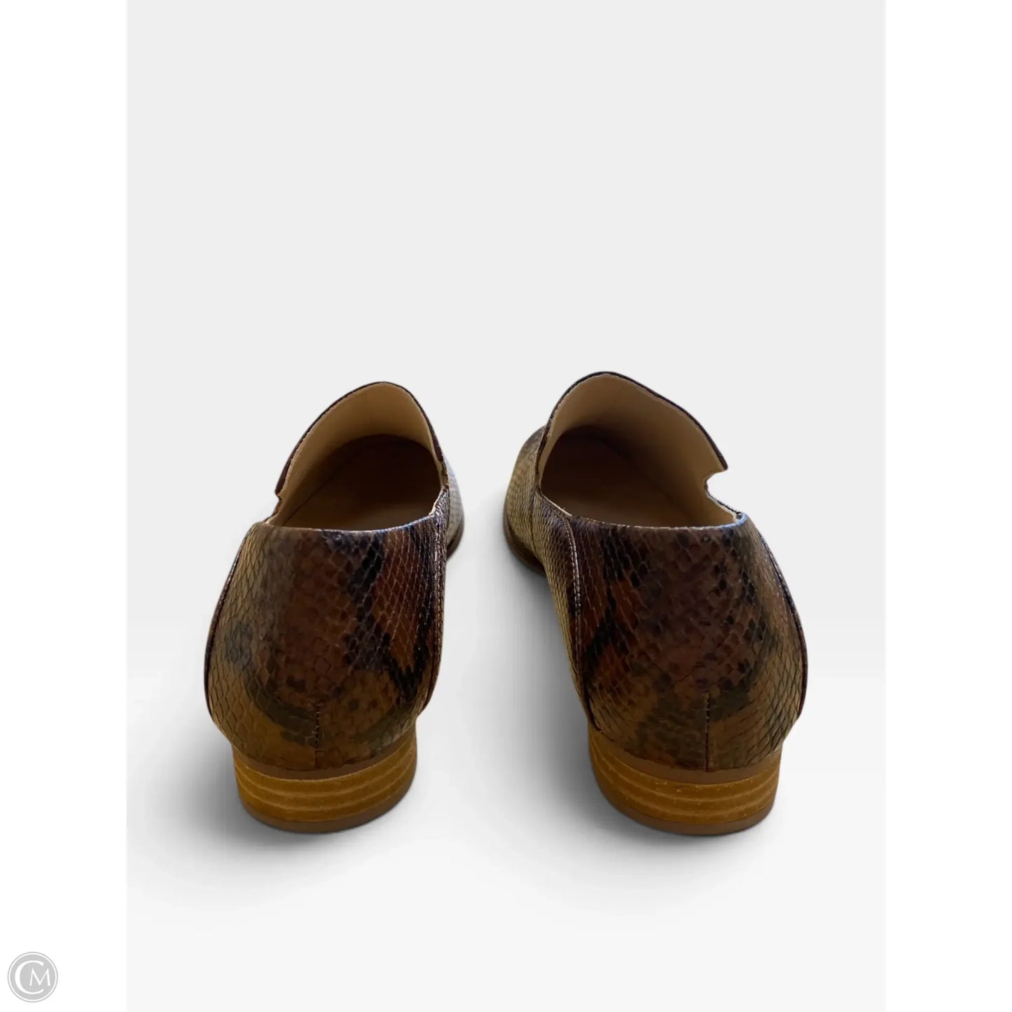 Shoes Flats By Clarks In Brown, Size: 10