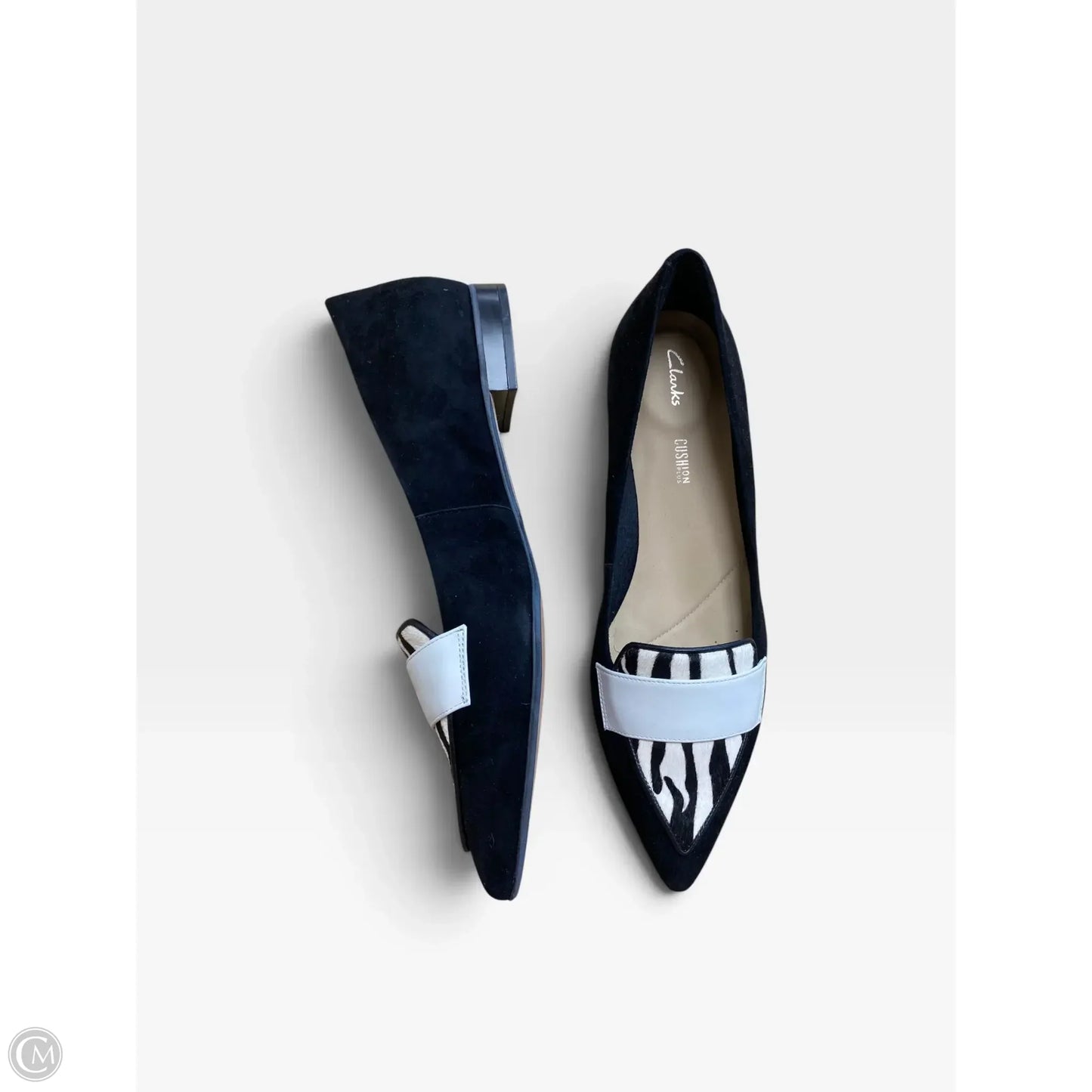Shoes Flats By Clarks In Black, Size: 10