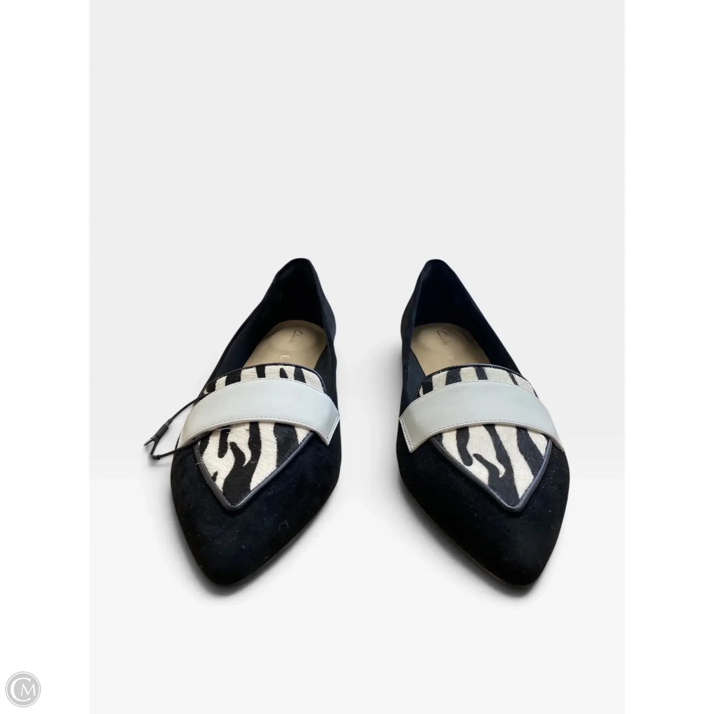 Shoes Flats By Clarks In Black, Size: 10