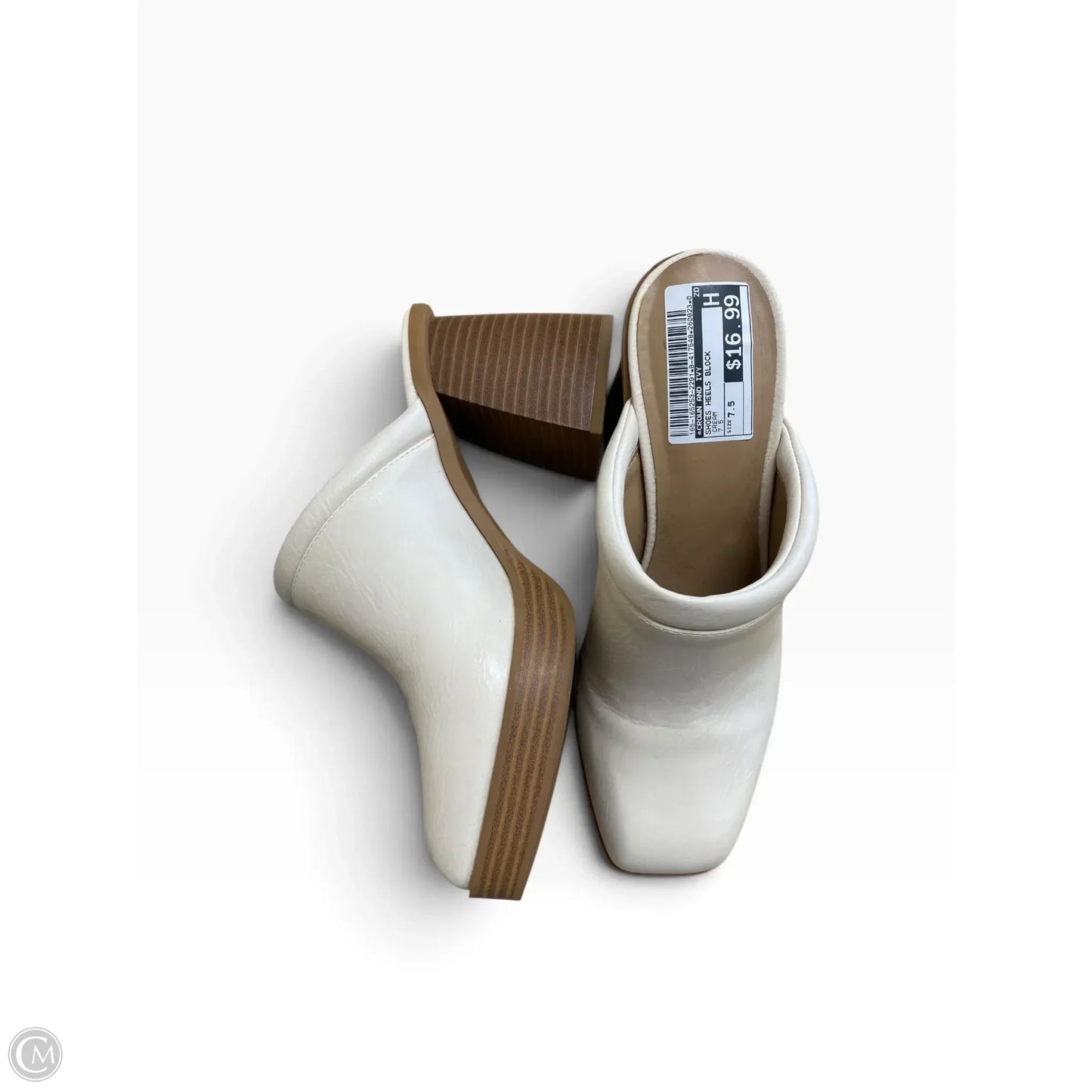 Shoes Heels Block By Crown And Ivy In Cream, Size: 7.5