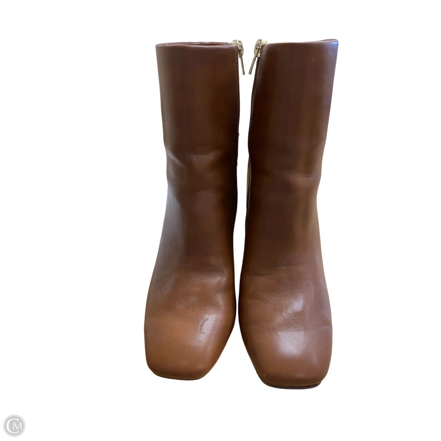 Boots Ankle Heels By Madden Girl In Brown, Size: 7.5