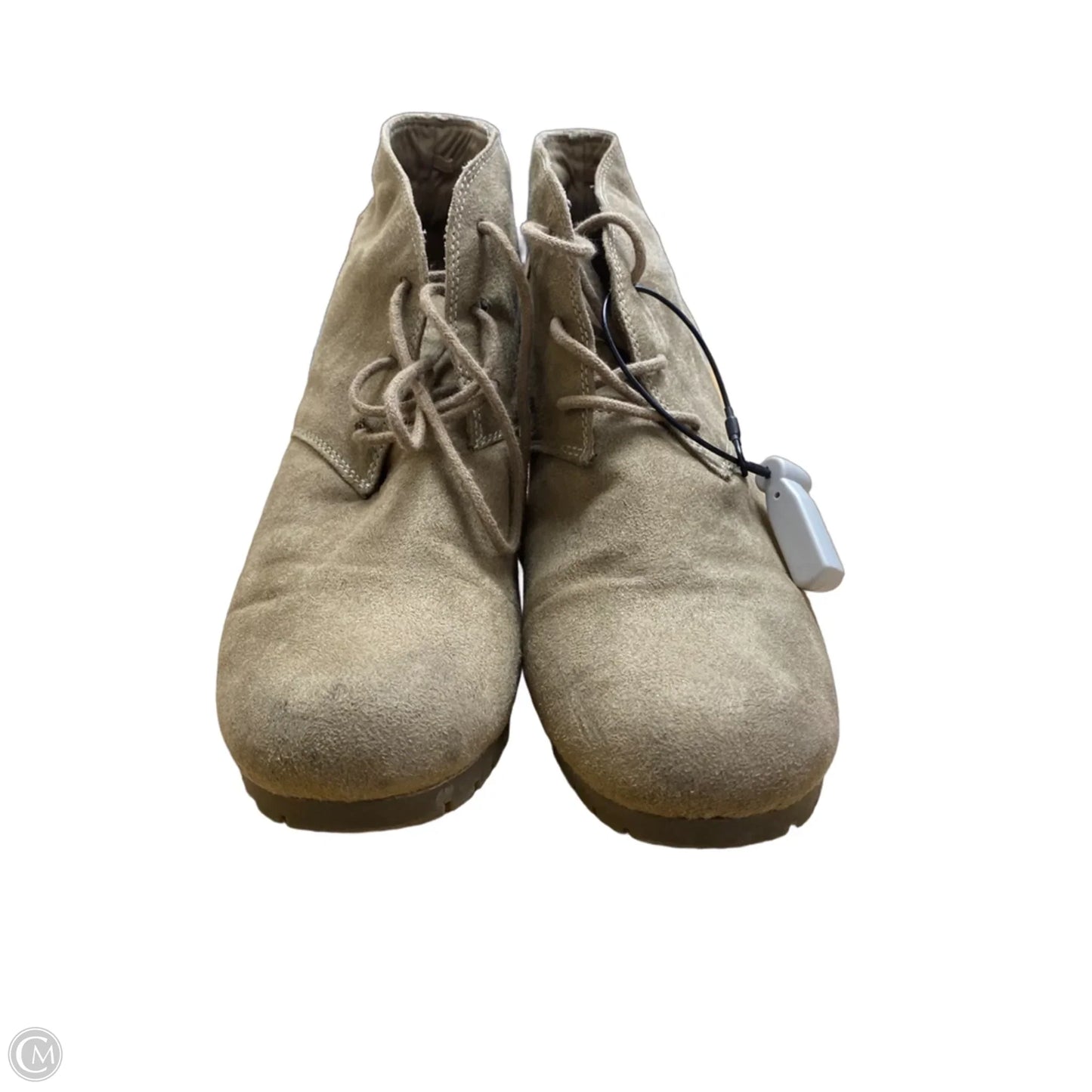 Boots Ankle Heels By Faded Glory In Brown, Size: 10