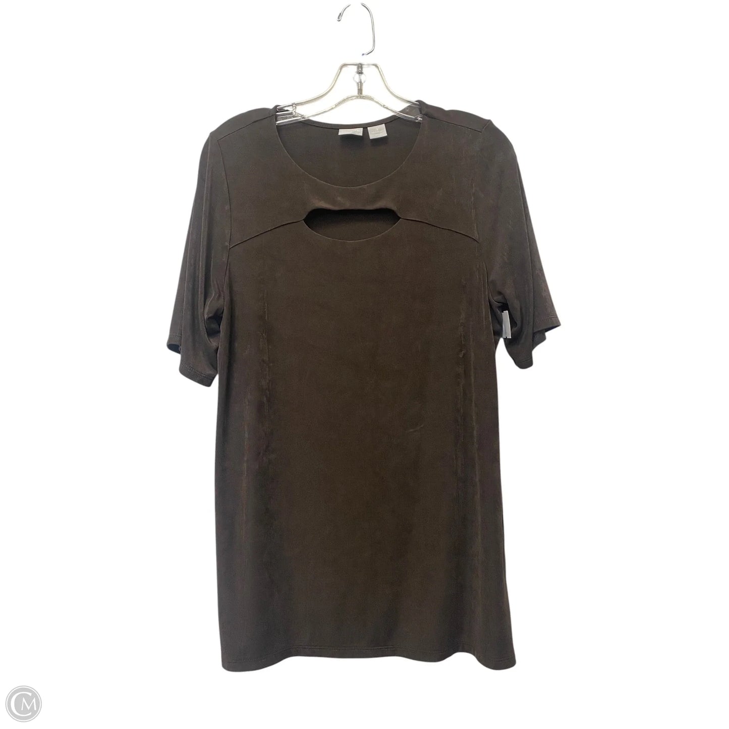 Top Short Sleeve By Chicos In Brown, Size: 8