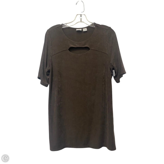 Top Short Sleeve By Chicos In Brown, Size: 8