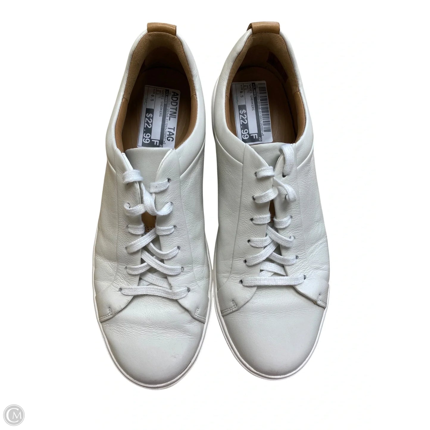 Shoes Sneakers By Clarks In White, Size: 8.5