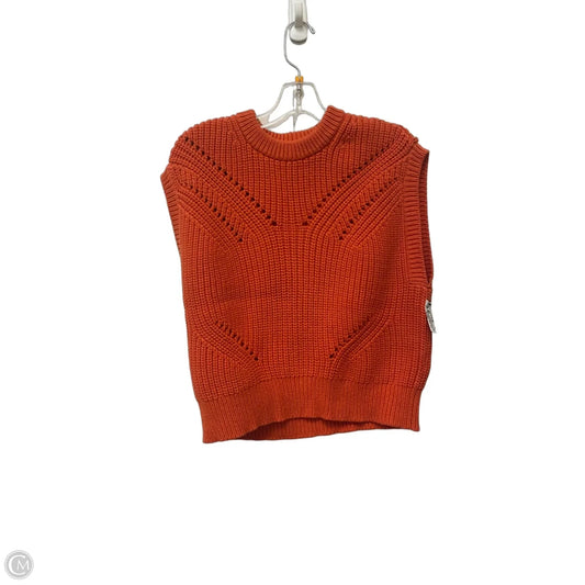 Top Sleeveless By Madewell In Orange, Size: M