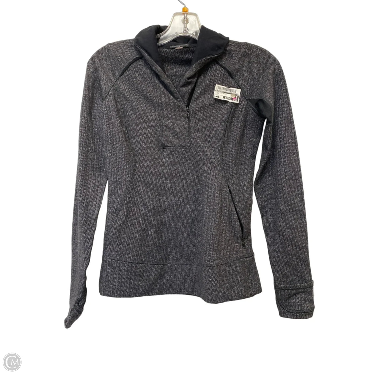 Athletic Jacket By Lululemon In Black, Size: 4
