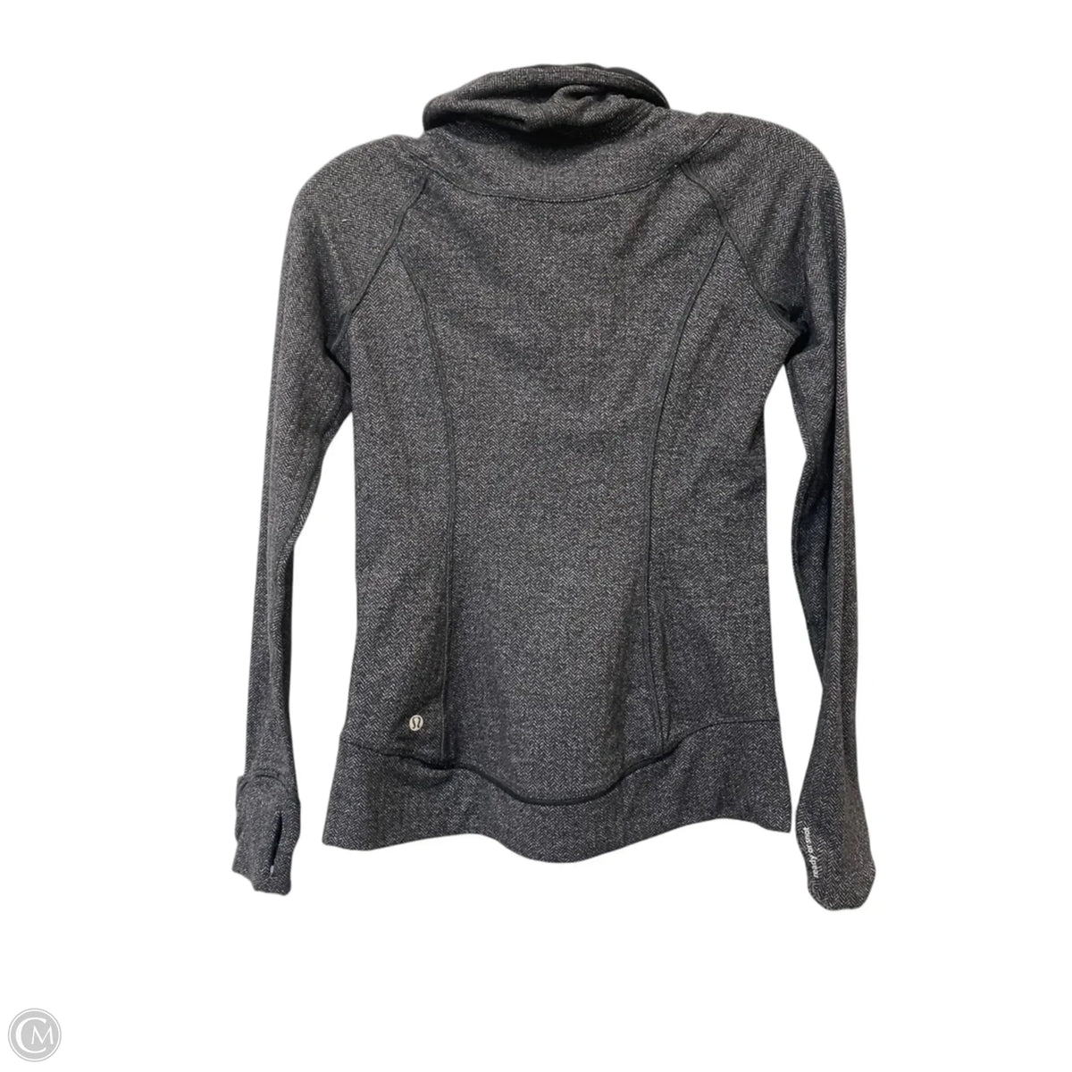 Athletic Jacket By Lululemon In Black, Size: 4
