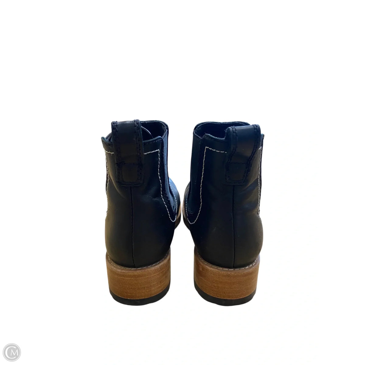 Boots Ankle Heels By Clothes Mentor In Black, Size: 6