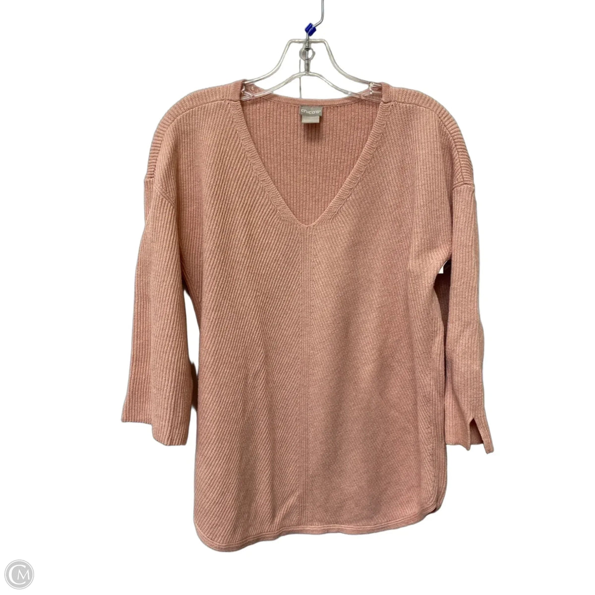 Sweater By Chicos In Pink, Size: 2