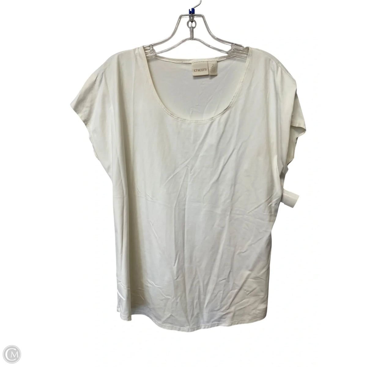 Top Sleeveless By Chicos In White, Size: 2
